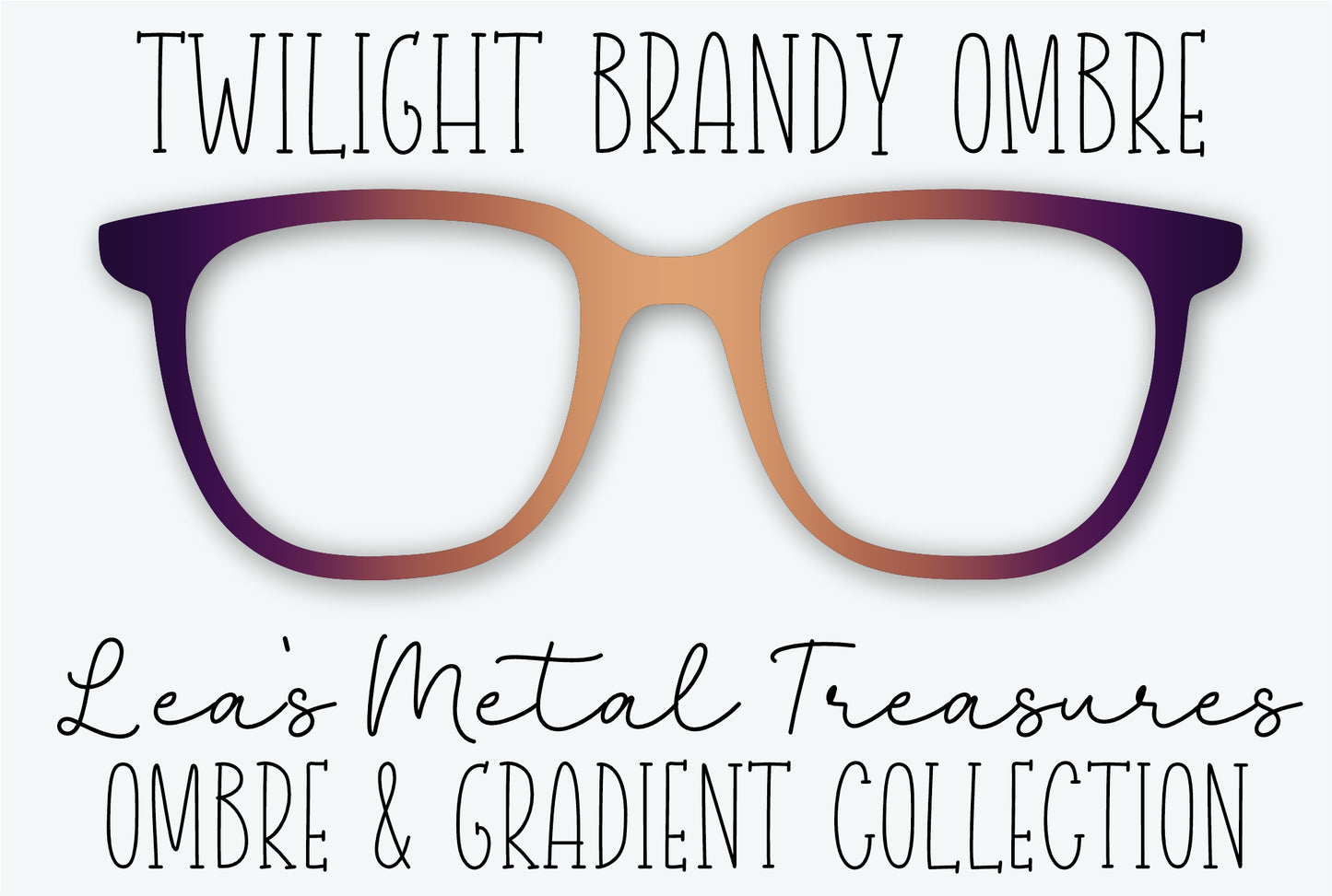 Twilight Brandy Ombre Eyewear Frame Toppers