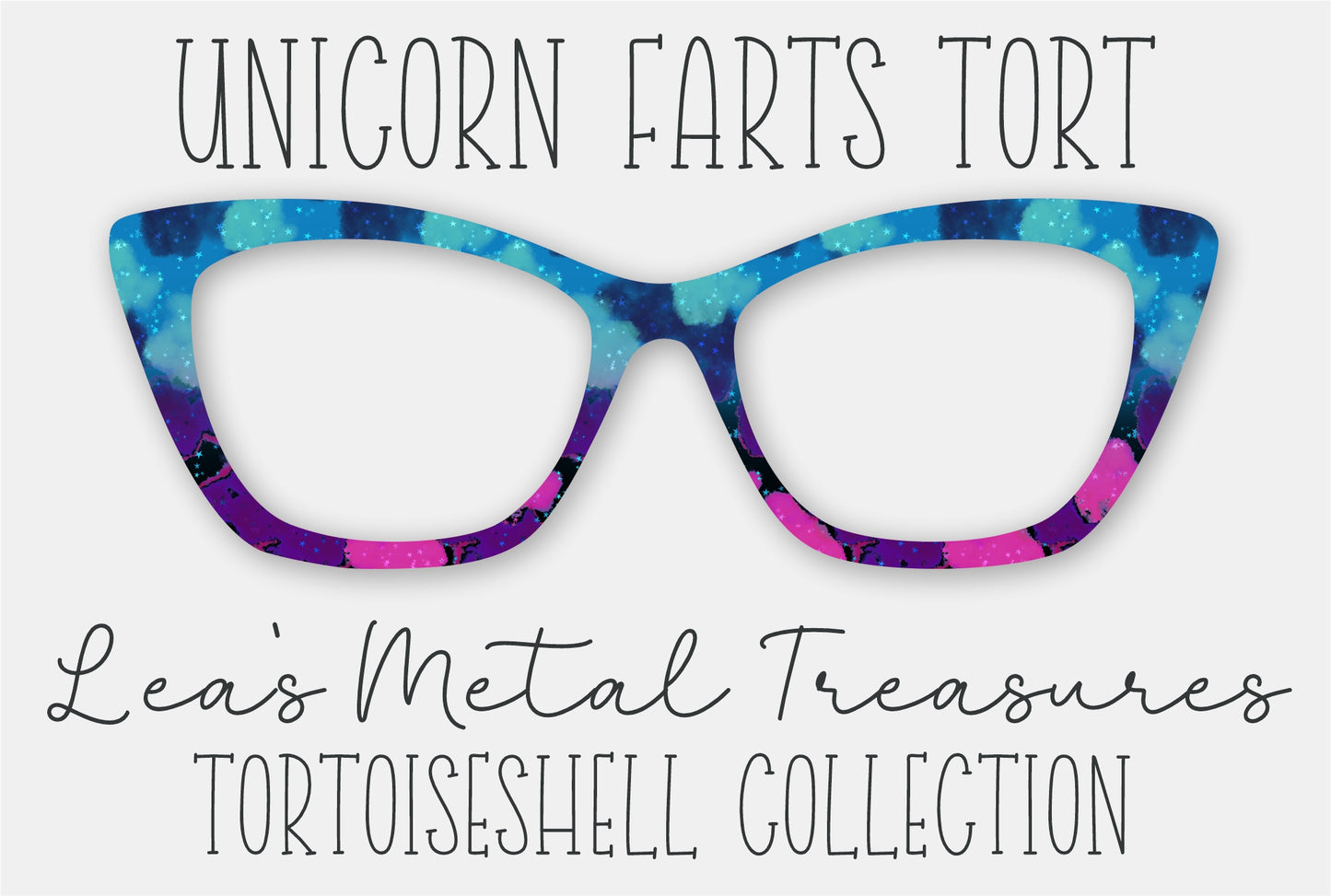 Unicorn Farts Tort Eyewear Frame Toppers
