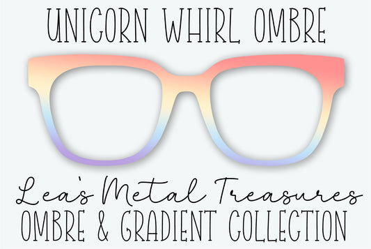 Unicorn Whirl Ombre Eyewear Frame Toppers