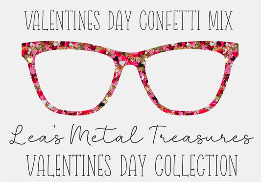 VALENTINES CONFETTI MIX Eyewear Frame Toppers COMES WITH MAGNETS