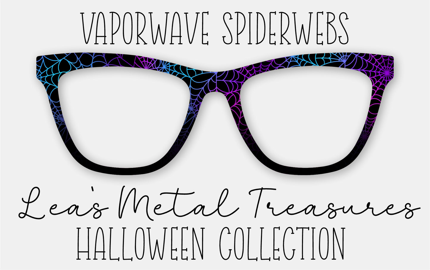Vaporwave Spiderwebs Eyewear Frame Toppers