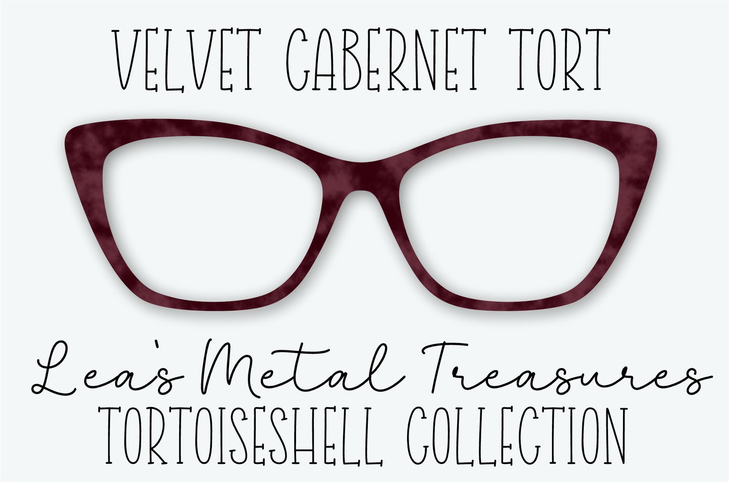 Velvet Cabernet Tort Eyewear Frame Toppers