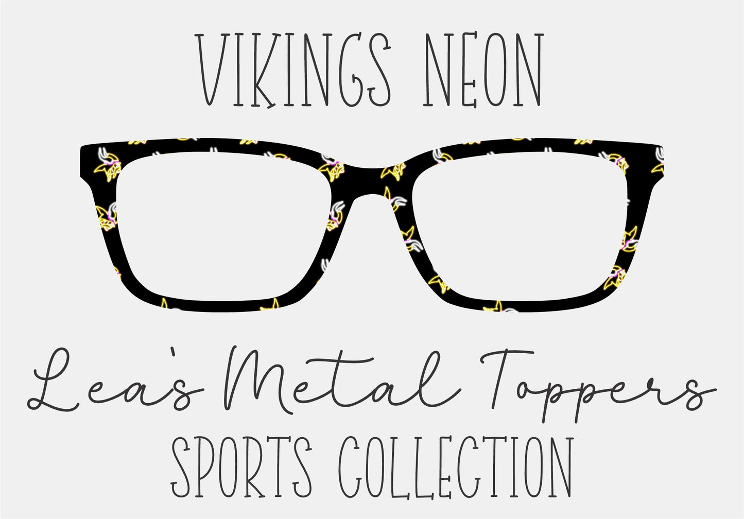 VIKINGS NEON Eyewear Frame Toppers COMES WITH MAGNETS