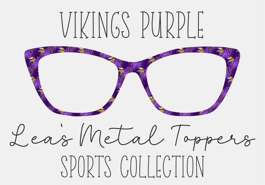 VIKINGS PURPLE Eyewear Frame Toppers COMES WITH MAGNETS