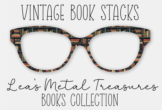 Vintage Book Stacks Eyewear Frame Toppers
