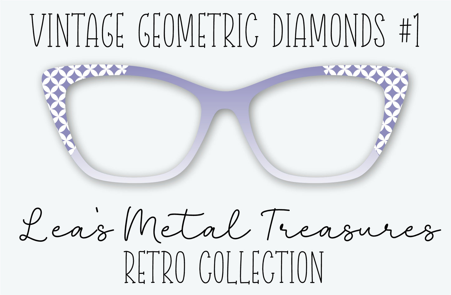 Vintage Geometric Diamonds 1 Eyewear Frame Toppers
