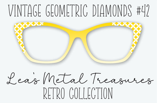 Vintage Geometric Diamonds 42 Eyewear Frame Toppers