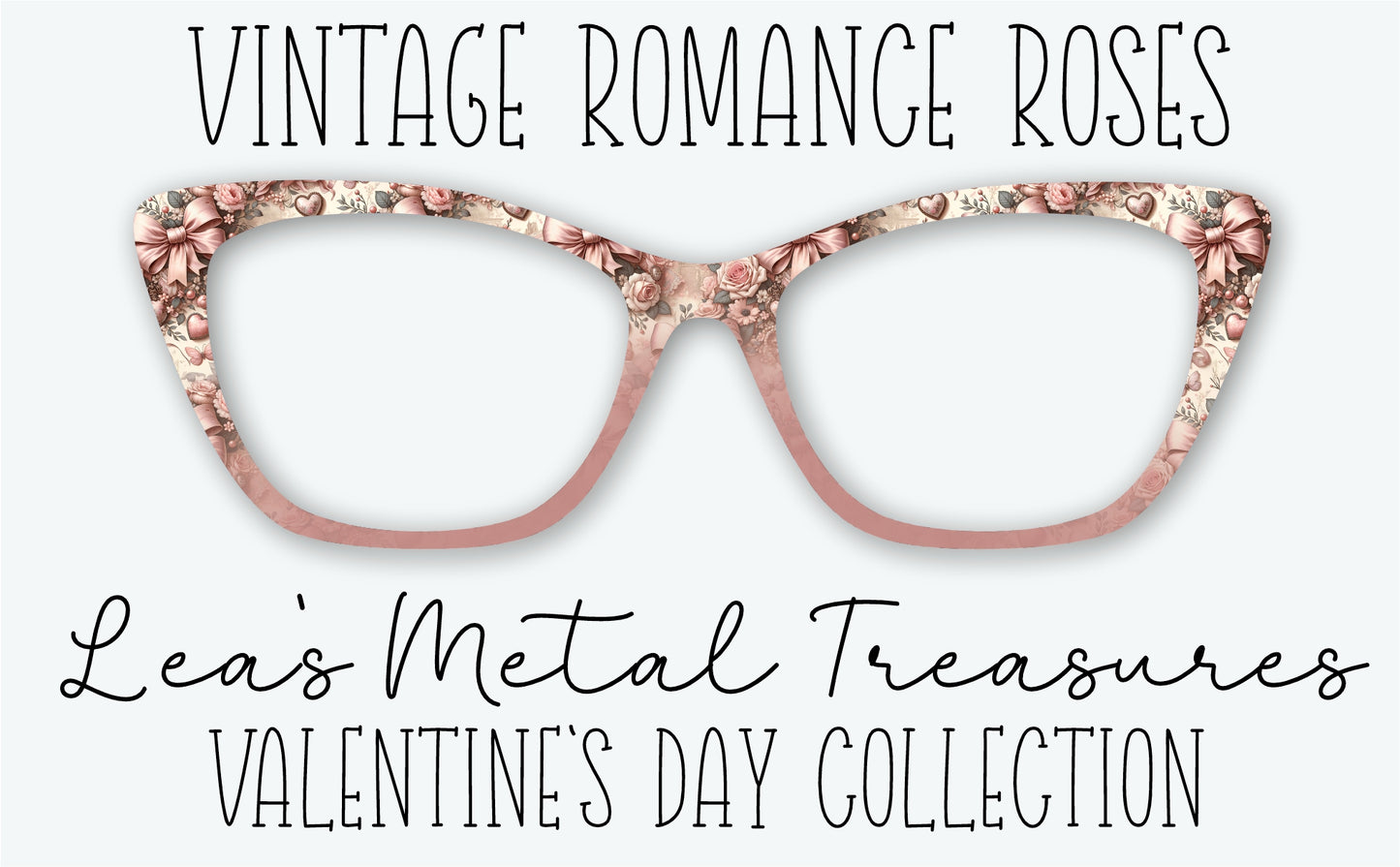 Vintage Romance Roses Eyewear Frame Toppers