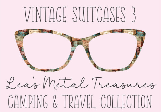 VINTAGE SUITCASES 3 Eyewear Frame Toppers COMES WITH MAGNETS