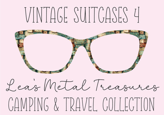 VINTAGE SUITCASES 4 Eyewear Frame Toppers COMES WITH MAGNETS