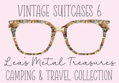 VINTAGE SUITCASES 6 Eyewear Frame Toppers COMES WITH MAGNETS