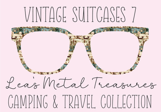 VINTAGE SUITCASES 7 Eyewear Frame Toppers COMES WITH MAGNETS