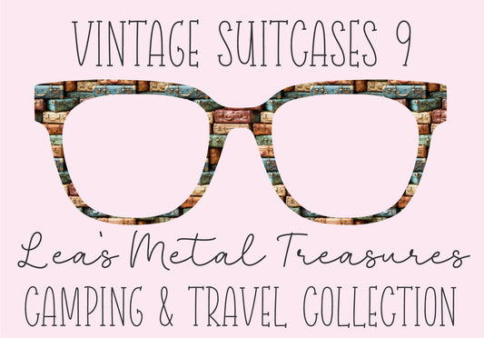 VINTAGE SUITCASES 9 Eyewear Frame Toppers COMES WITH MAGNETS