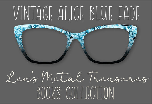 Vintage Alice Blue Fade Eyewear Frame Toppers COMES WITH MAGNETS