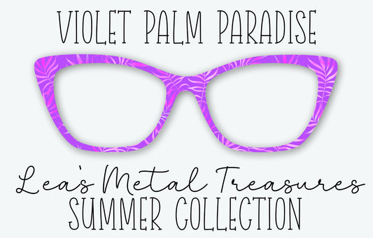 Violet Palm Paradise Eyewear Frame Toppers