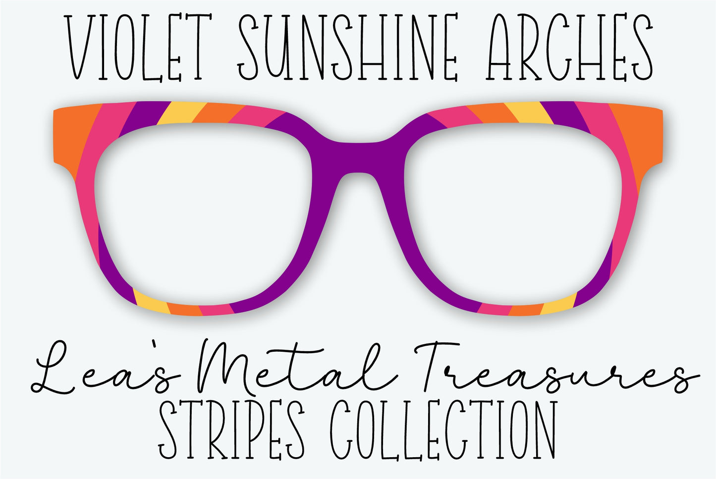 Violet Sunshine Arches Eyewear Frame Toppers