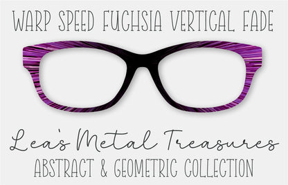 WARP SPEED FUCHSIA VERTICAL FADE Eyewear Frame Toppers