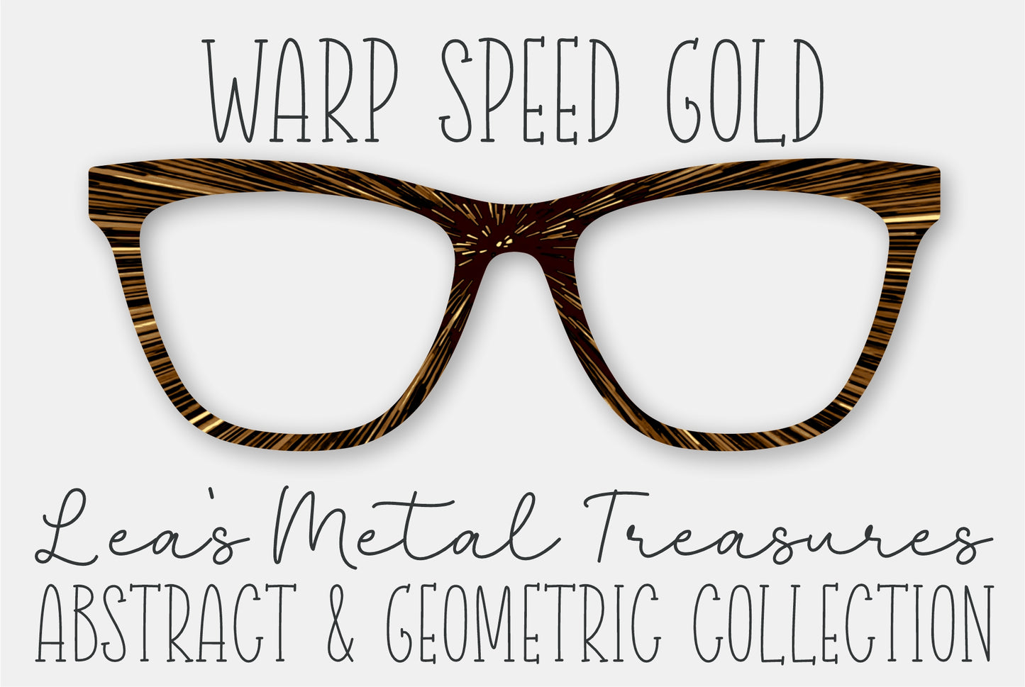 WARP SPEED GOLD Eyewear Frame Toppers