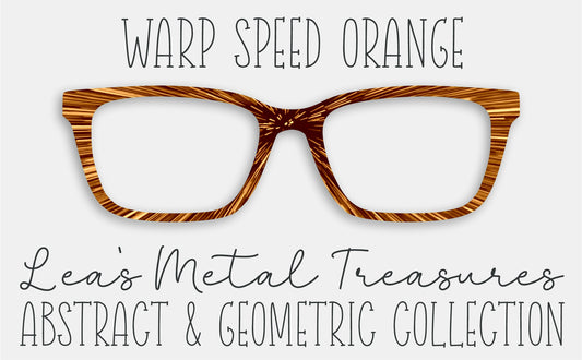 WARP SPEED ORANGE Eyewear Frame Toppers