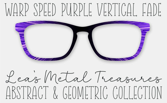 WARP SPEED PURPLE VERTICAL FADE Eyewear Frame Toppers