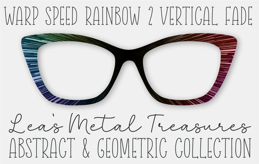 WARP SPEED RAINBOW 2 VERTICAL FADE Eyewear Frame Toppers