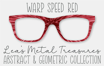 WARP SPEED RED Eyewear Frame Toppers