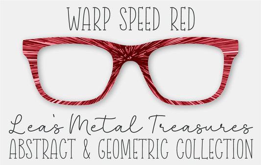 WARP SPEED RED Eyewear Frame Toppers