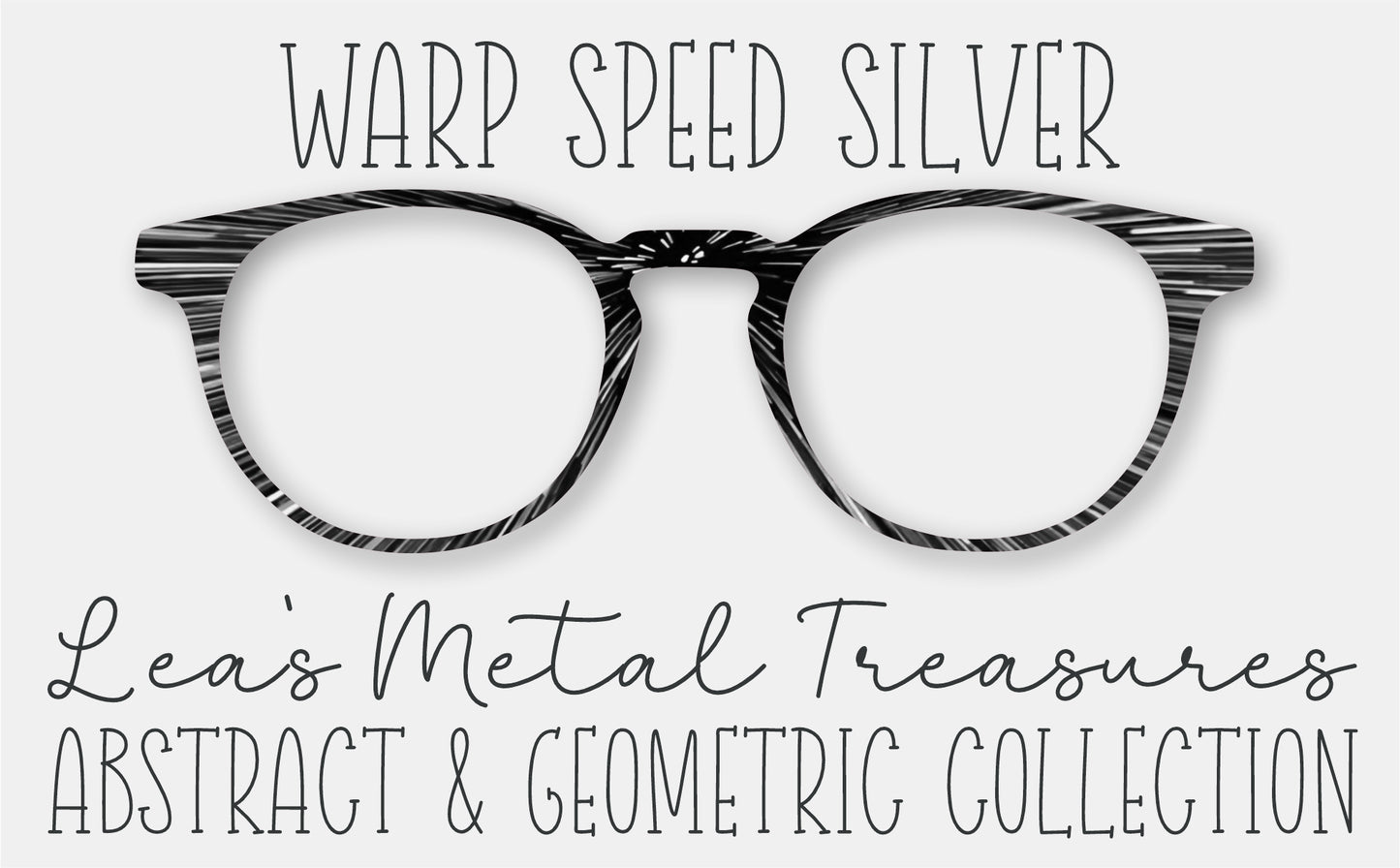 WARP SPEED SILVER Eyewear Frame Toppers