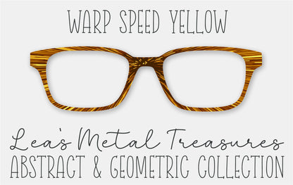 WARP SPEED YELLOW Eyewear Frame Toppers