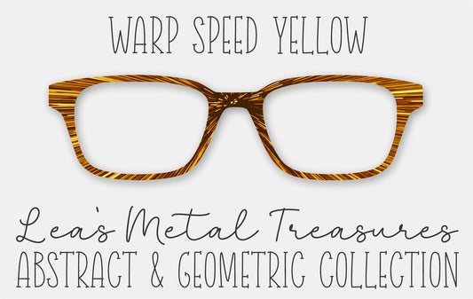 WARP SPEED YELLOW Eyewear Frame Toppers