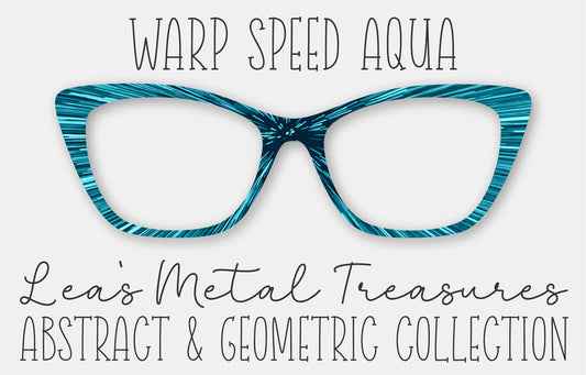 WARP SPEED AQUA Eyewear Frame Toppers