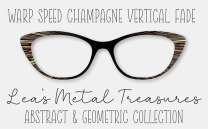WARP SPEED CHAMPAGNE VERTICAL FADE Eyewear Frame Toppers