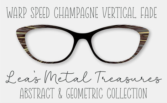 WARP SPEED CHAMPAGNE VERTICAL FADE Eyewear Frame Toppers