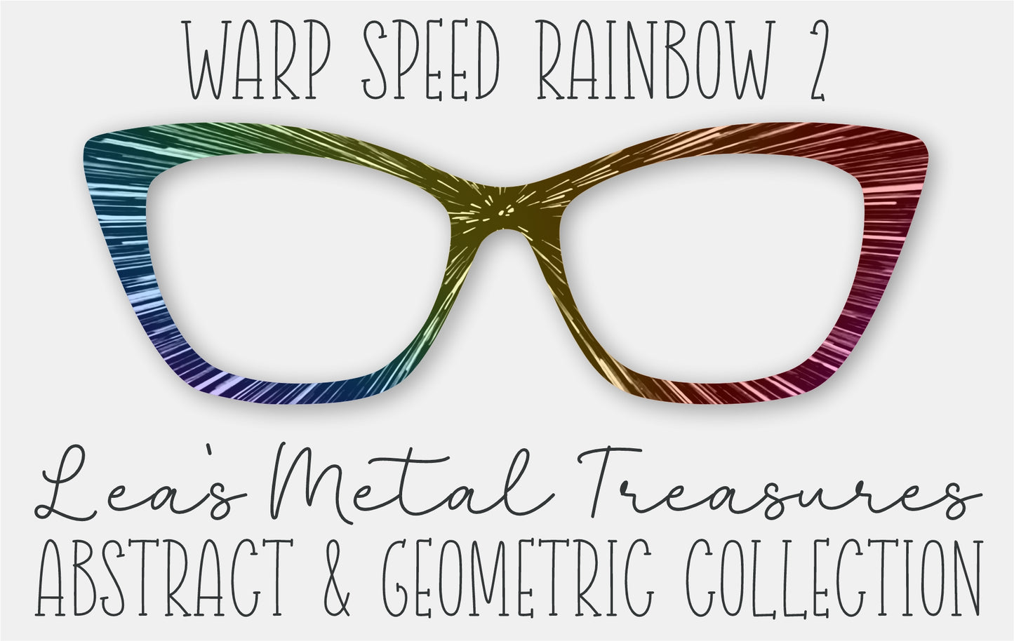 WARP SPEED RAINBOW 2 Eyewear Frame Toppers