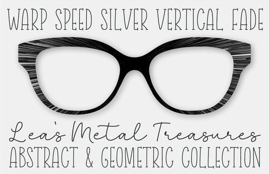 WARP SPEED SILVER VERTICAL FADE Eyewear Frame Toppers