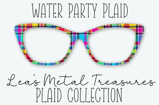 Water Party Plaid Eyewear Frame Toppers