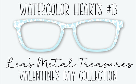 Watercolor Hearts #13 Eyewear Frame Toppers • DECEMBER 2025 TOPPER OF THE MONTH