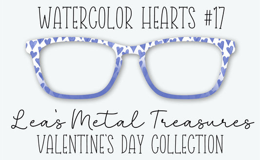 Watercolor Hearts #17 Eyewear Frame Toppers • DECEMBER 2025 TOPPER OF THE MONTH