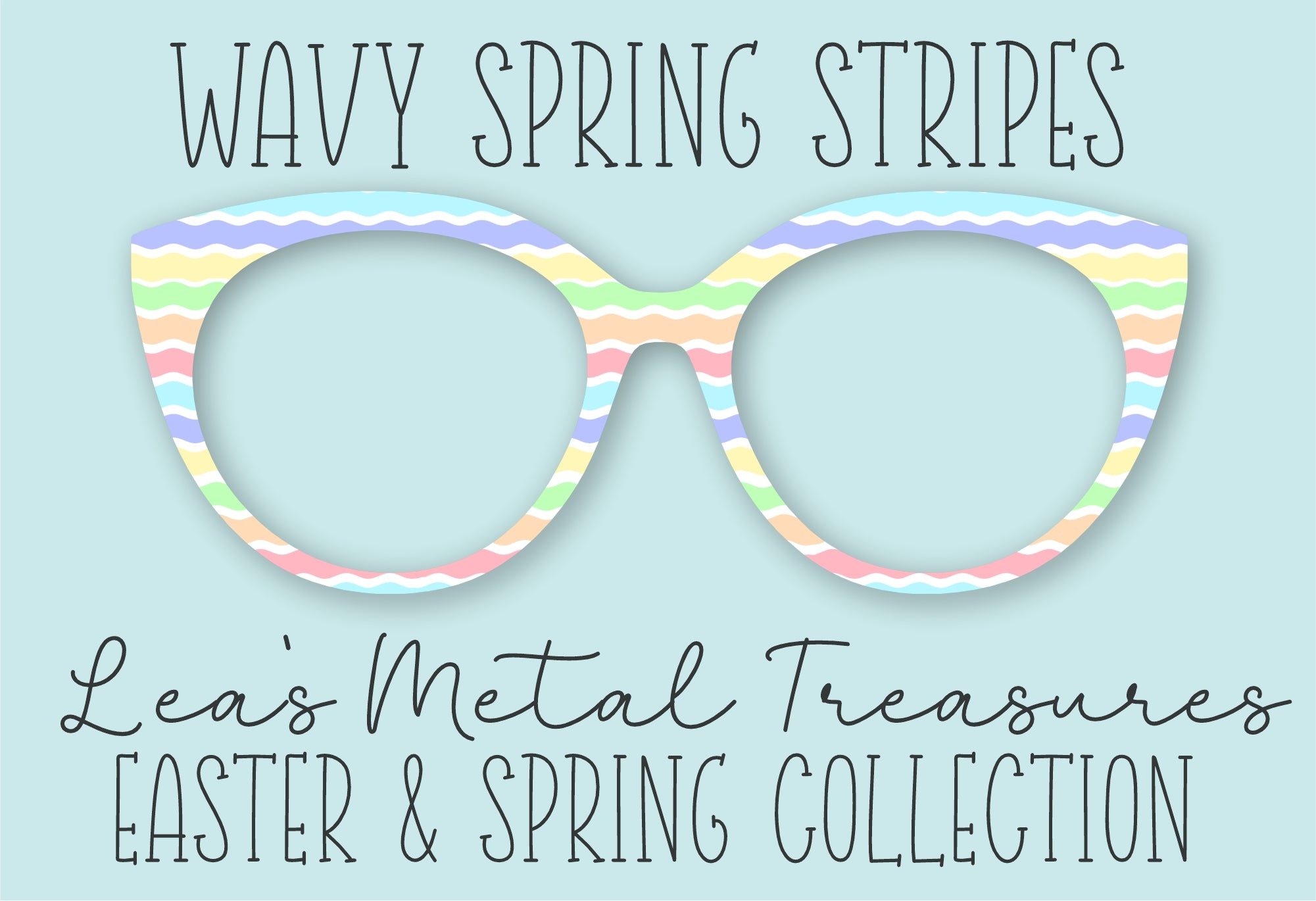 Via Spring Topper Wavy Spring Stripes • Magnetic Eyeglasses Toppers – Twinkle Twinkle Tees