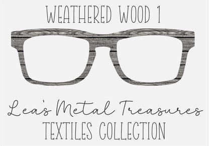 WEATHERED WOOD 1 Eyewear Frame Toppers COMES WITH MAGNETS