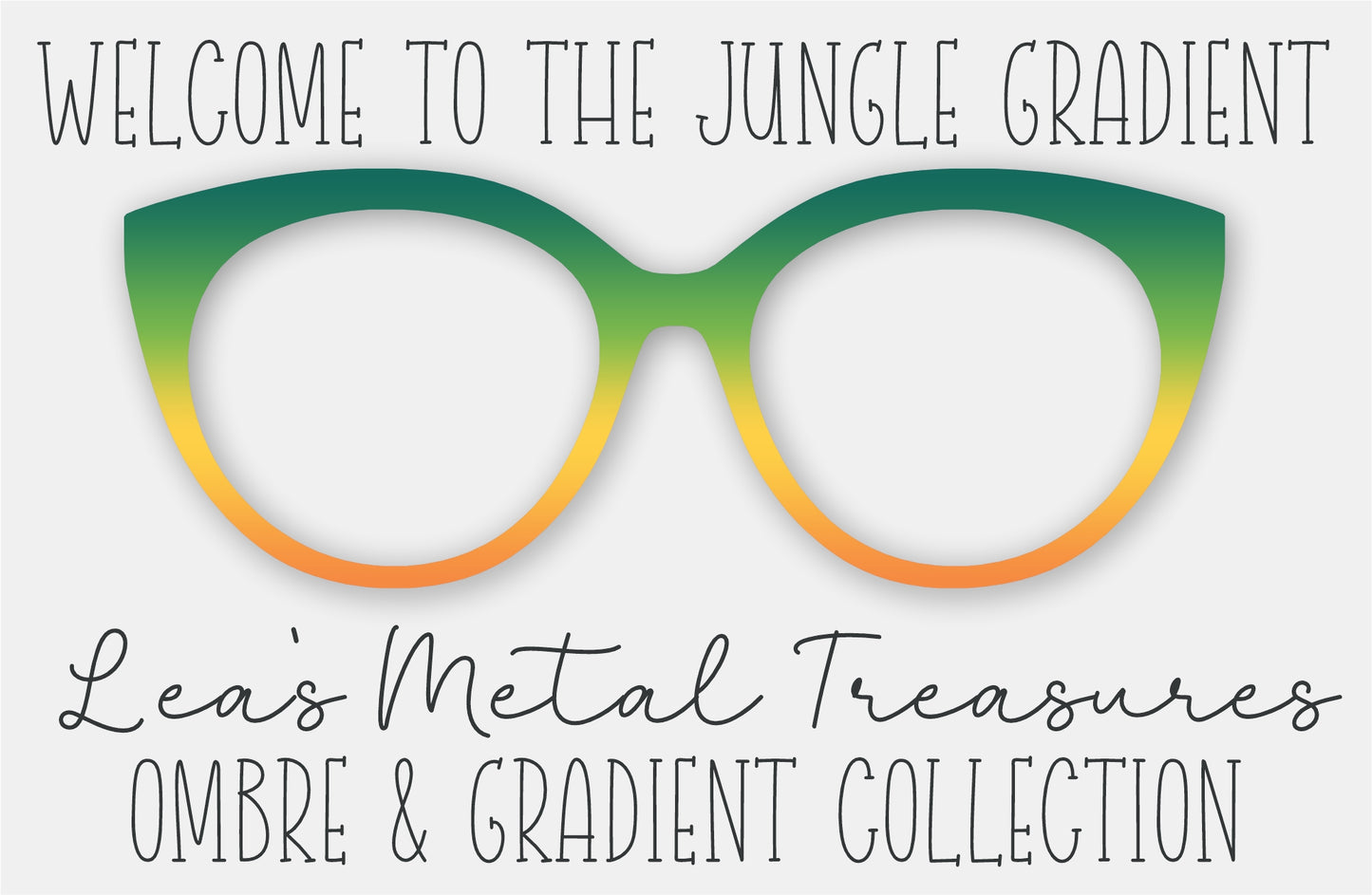 Welcome to the Jungle Gradient Eyewear Frame Toppers