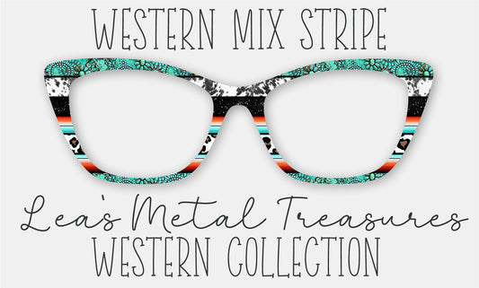 Western Mix Stripe Eyewear Frame Toppers