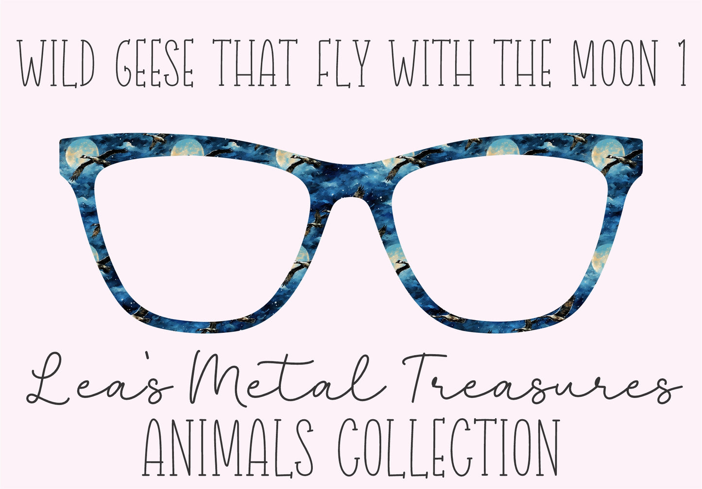 WILD GEESE THAT FLY WITH THE MOON 1 Eyewear Frame Toppers COMES WITH MAGNETS