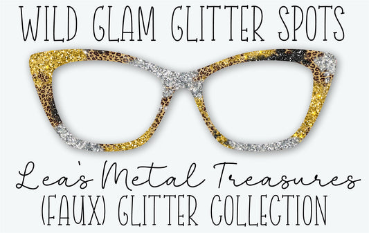 WILD GLAM GLITTER SPOTS Eyewear Frame Toppers • FEBRUARY 2026 TOPPER OF THE MONTH