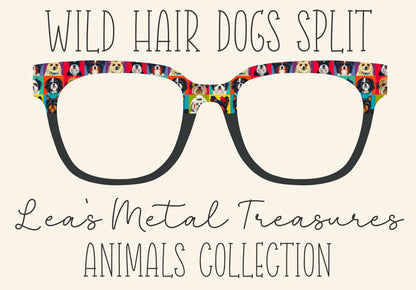 WILD HAIR DOGS SPLIT Eyewear Frame Toppers COMES WITH MAGNETS