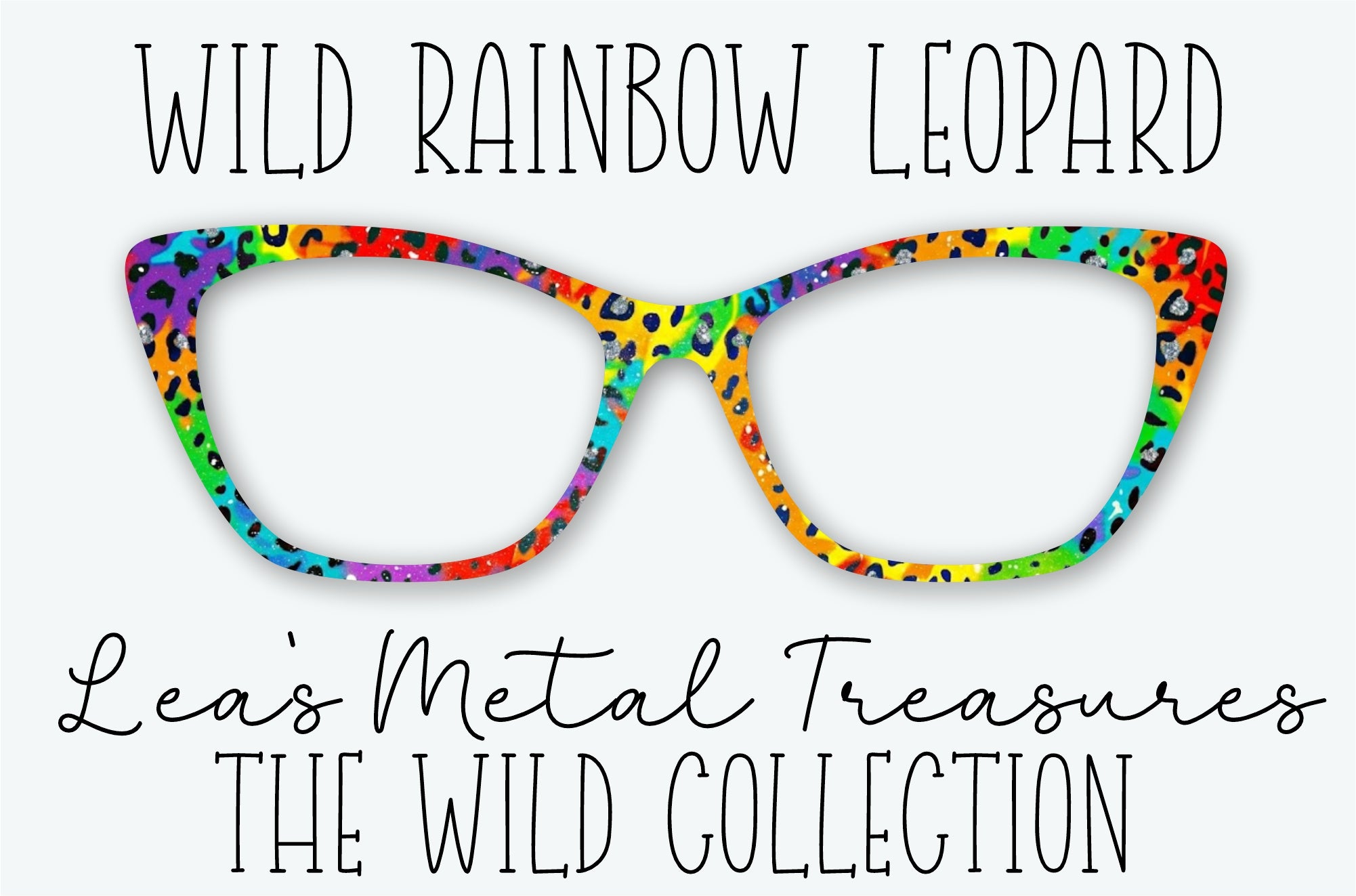 Twinkle Leopard Wild Rainbow Leopard Eyewear Frame Toppers – Twinkle Twinkle Tees