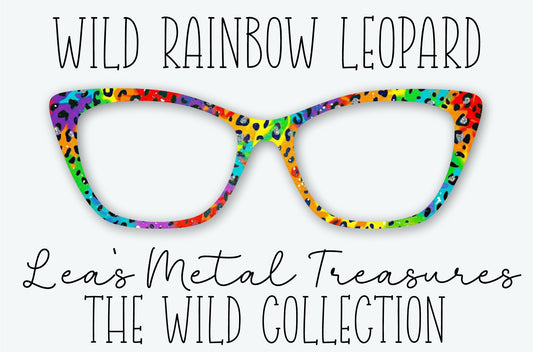 Wild Rainbow Leopard Eyewear Frame Toppers