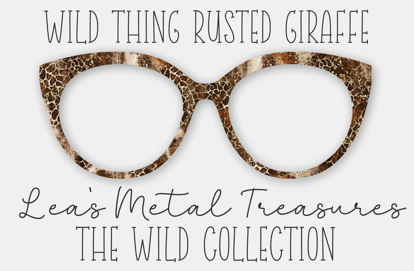 Wild Thing Rusted Giraffe • Magnetic Eyeglasses Toppers