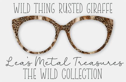 Wild Thing Rusted Giraffe • Magnetic Eyeglasses Toppers