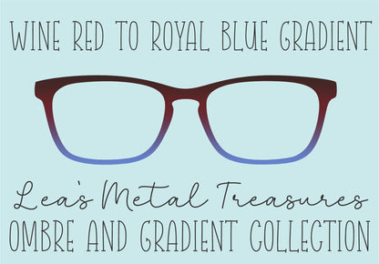 Wine Red to Royal Blue